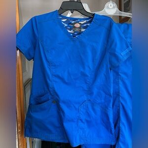 Dickies teal blue Scrub Sets, sz Small.